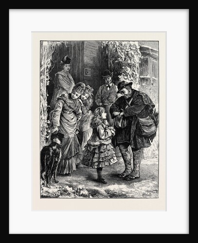 Christmas in the Country: Arrival of the Postman by Anonymous