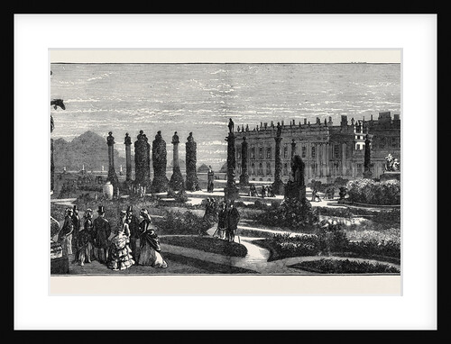 The Prince and Princess of Wales at Chatsworth: The French Garden by Anonymous