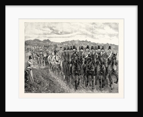 The Review Before the Queen at Aldershot: Her Majesty Driving from Farnborough Station to the Review by Anonymous