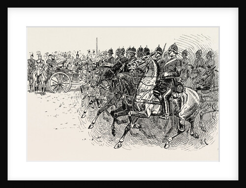 The Review Before Her Majesty at Aldershot: Artillery Passing the Saluting Point by Anonymous