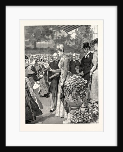The Royal National Pension Fund for Nurses: T.R.H. The Prince and Princess of Wales Presenting Certificates to the Second Thousand Nurses at Marlboro' House by Anonymous