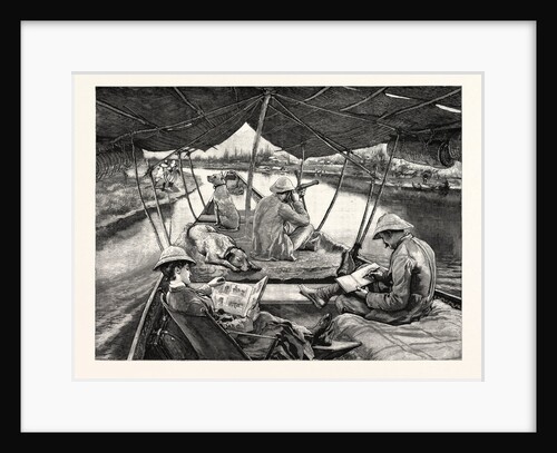 Houseboat Life in Kashmir: on the Way to Sumbul on the Thelum River by Anonymous