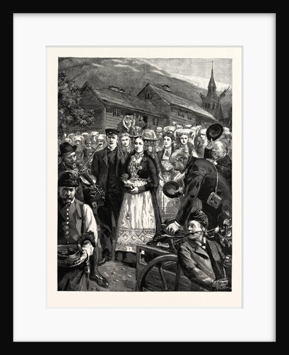 Our Artist in Norway: A Peasant's Wedding at Vossevangen by Anonymous