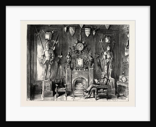 The Dining Room in Sir Noel's House in Edinburgh, Showing Some of His Fine Collection of Armour by Anonymous