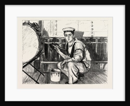 The Visit of the French Fleet: Preparations for the French: Polishing Up the Shells by Anonymous