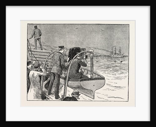 The Visit of the French Fleet: The First Shot at the French Fleet by Anonymous