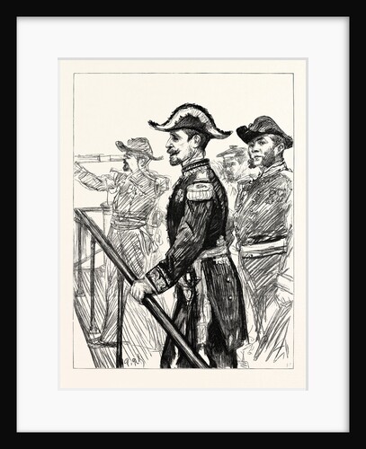 The Visit of the French Fleet: Admiral Gervais on the Bridge of the Marengo by Anonymous