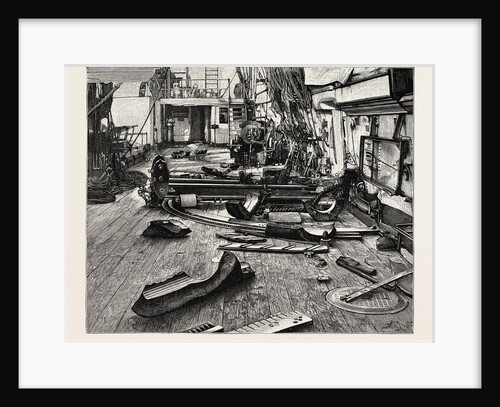 The Bursting of a Gun on H.M.S. Cordelia: Scene of the Accident on Upper Deck by Anonymous
