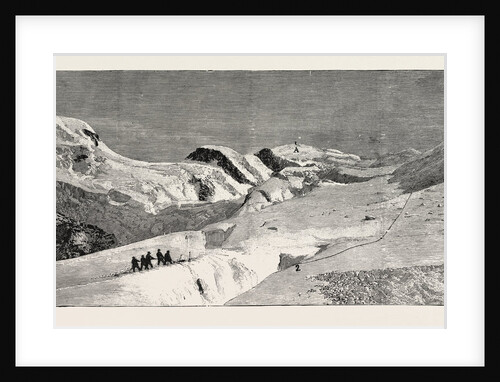 The Fatal Accident on Mont Blanc: Descent of a Guide Into the Crevasse 105 Feet Deep in Search of the Bodies of Herr Rothe and the Guide Michel Simond by Anonymous