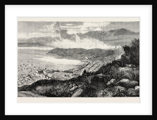 Valparaiso from the Hills South-East of the City: The Battlefield of Vina Del Mar is Just behind the Headland in the Centre of the Bay by Anonymous