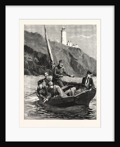 The Holiday Season, Fishing Off the Start Light House by Anonymous