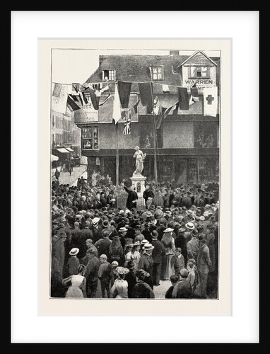 The Unveiling of the Marlowe Memorial at Canterbury: Mr. Henry Irving Delivering His Address by Anonymous