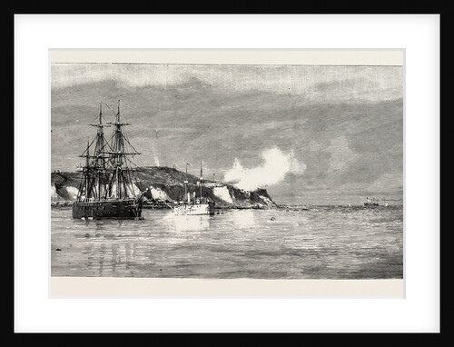 The Civil War in Chili: Forts Valdivia and Yerbas Buenas, at Valparaiso, Firing on the Rebel Congressional Esmeralda by Anonymous