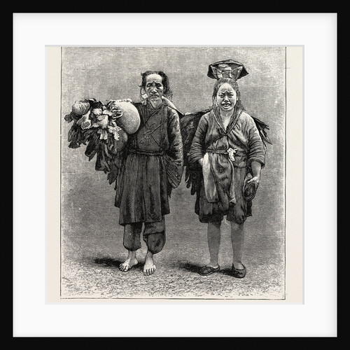 Man and Woman of the Ju Tribe, a Tribe of Mountaineers in the Interior of China. by Anonymous