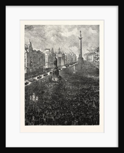 The Funeral of Mr. C.S. Parnell: The Procession Passing Through Sackville Street, Dublin by Anonymous