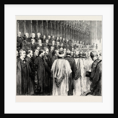 The Funeral of the Late Right Hon. W.H. Smith: The Memorial Service in Westminster Abbey, the Procession of the Clergy by Anonymous