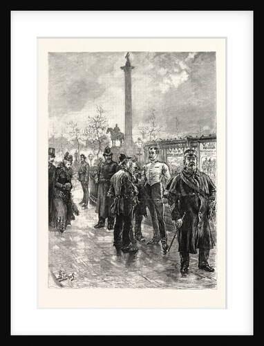 Recruiting for the Army Outside St. George's Barracks, Trafalgar Square, London by Anonymous