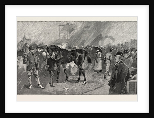 The Newmarket October Meeting: The Birdcage on a Rainy Day by Anonymous