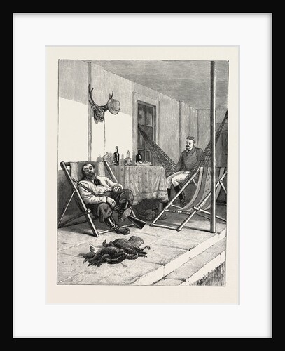 Sketches of Life on an Estancia in the Argentine Republic: Resting in the Veranda after a Day's Shooting by Anonymous
