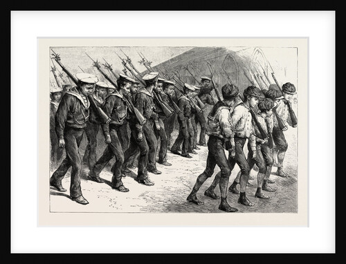 Young Brazil, Cadets Marching Through the Streets of Rio De Janeiro by Anonymous