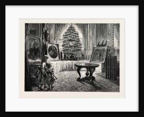 Christmas Eve at Windsor Castle, the Queen's Christmas Tree by Anonymous