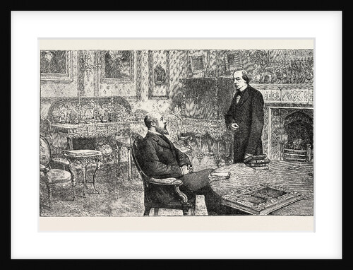 H.R.H. The Prince of Wales and Lord Beaconsfield at Hughenden Manor by Anonymous