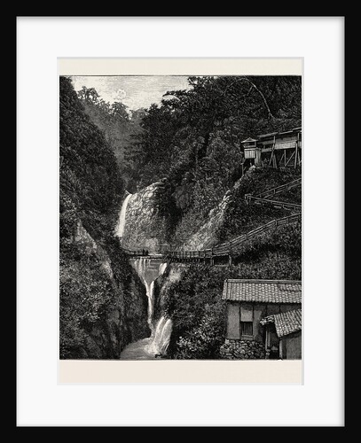 Scenes in the Towns and Districts Recently Devastated by the Earthquake in Japan: The Waterfall of Nunobiki Notaki, Kobe by Anonymous
