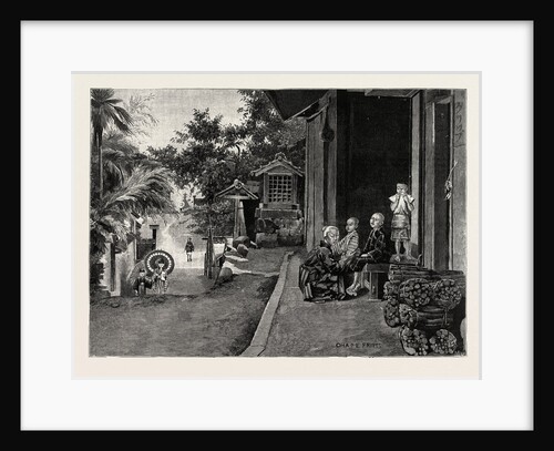 A Village Near Lake Biwa, Japan; in the District Devastated by the Earthquakes by Anonymous