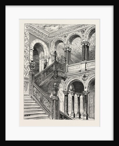 Lord Salisbury's Visit to Birmingham, Hewell Grange, the Seat of Lord Windsor, Where the Prime Minister is Staying: The Great Staircase by Anonymous