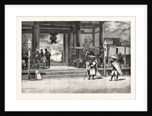 Porch of the Ikuta Temple, Kobe, Japan by Anonymous