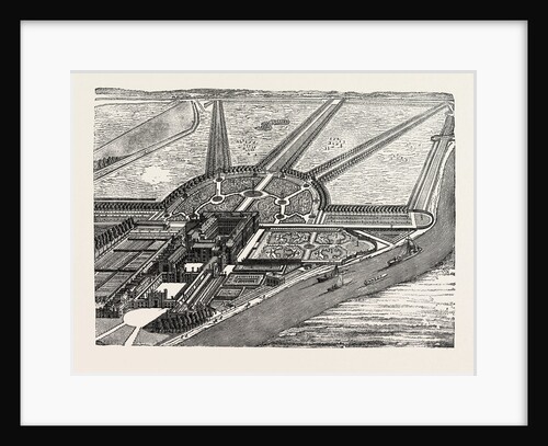 Bird's-Eye View of Hampton Court As Finished by William III by Anonymous