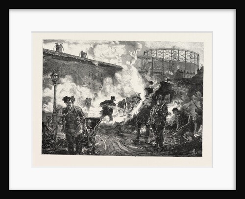 The London Gas Supply: The Coke Ground, with Gas-Holders in the Rear by Anonymous