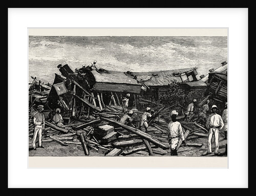 The Accident Near Nagpur on the Great Indian Peninsula Railway: The Wreck of the Leading Engine is Shown Lying Upon Its Side by Anonymous