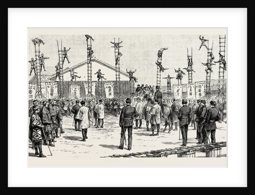 The Japanese Fire Brigade: Japanese Firemen at Their Exercises by Anonymous