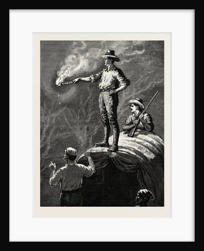 Lord Randolph Churchill in South Africa, Signalling for Lost Friends in the Bush by Anonymous
