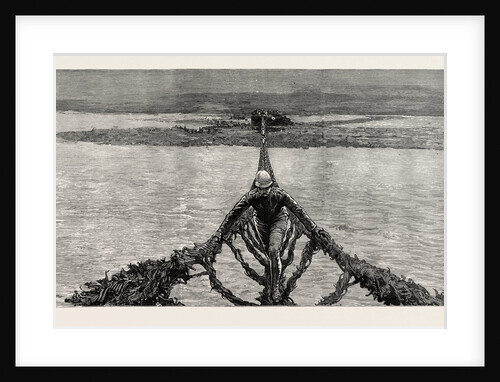 The Fighting Near Gilgit on the North-Western Frontier of India: Crossing the Rope Bridge Over the Gilgit River by Anonymous