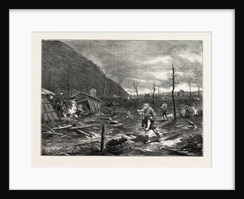 The Great Earthquake in Japan, the Scene of the Disaster: Part of the Town of Gifu, Burned Down after the Earthquake, 4763 Houses Being Destroyed by Anonymous