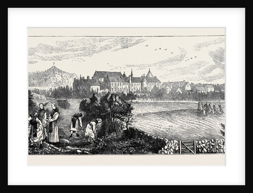 Monastic Life in England: Distant View of the Abbey by Anonymous