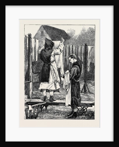 Monastic Life in England: Hanging Out the Clothes by Anonymous