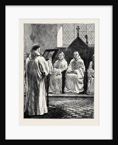 Monastic Life in England: The Abbot in Chapter by Anonymous