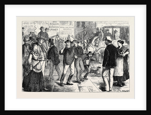 Sketches in Australia: Great Bourke Street, Melbourne by Anonymous