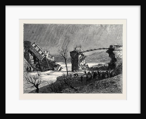 The Broken Bridge Over the Brague: Scene of the Recent Railway Accident by Anonymous
