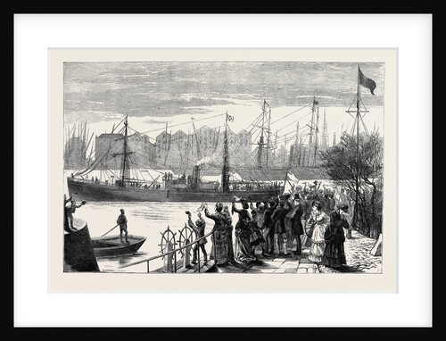 The Search for Dr. Livingstone: The Abydos Leaving the London Docks by Anonymous
