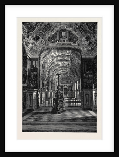 Rome: The Grand Gallery of the Vatican Library, Italy by Anonymous