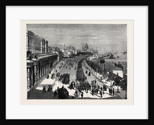 The Thames Embankment, Looking Towards St. Paul's, London by Anonymous