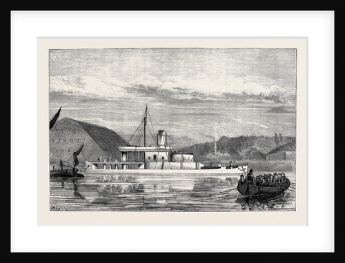 The Navy, H.M.S. Glatton: The Vessel Off Chatham Dockyard by Anonymous