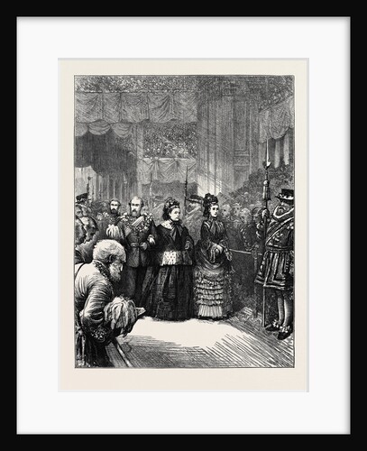 Inside St. Paul's: The Royal Procession Passing Up the Nave by Anonymous
