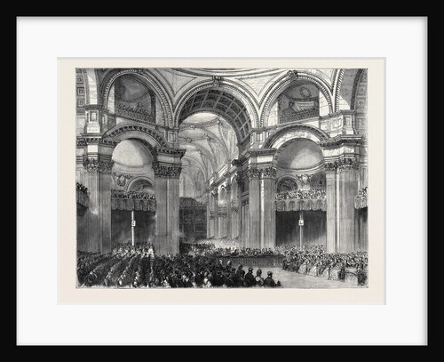 St. Paul's: View Under the Dome During the Service, London by Anonymous