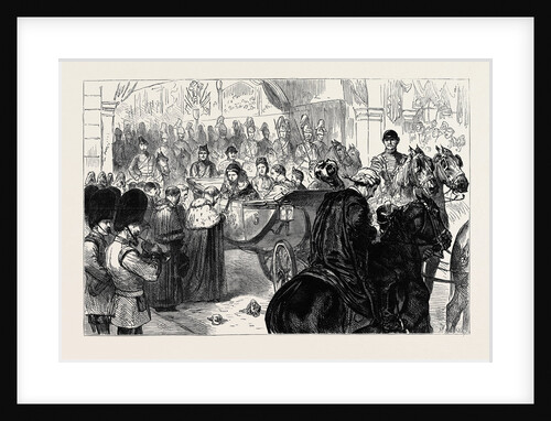 The Lord Mayor Presenting the City Sword to the Queen at Temple Bar, London by Anonymous