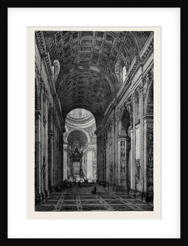 Rome: The Nave of St. Peter's, Italy by Anonymous